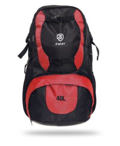 Zwart DISCOVER Black and Red 40L Backpack/Rucksack(With Shoe Compartment)