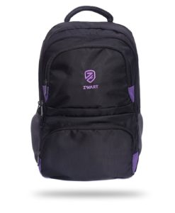 Zwart Chiner Black and Purple 25 L Laptop Backpack