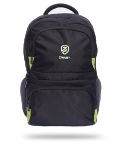 Zwart Chiner Black and Green 25 L Laptop Backpack