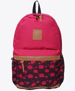 Zwart Macy 25 L Free Size Backpack (PINK/TAN)